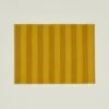 Essential Striped Placemat, Set Of 4 - Mustard/Bronze