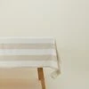 Essential Striped Tablecloth - Ivory/Flax
