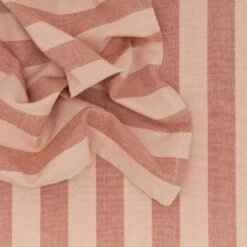 Essential Striped Dinner Napkin, Set Of 4 - Blush/Terracotta -Home Furnishing Store HNY.500.50.072.095 DETAIL