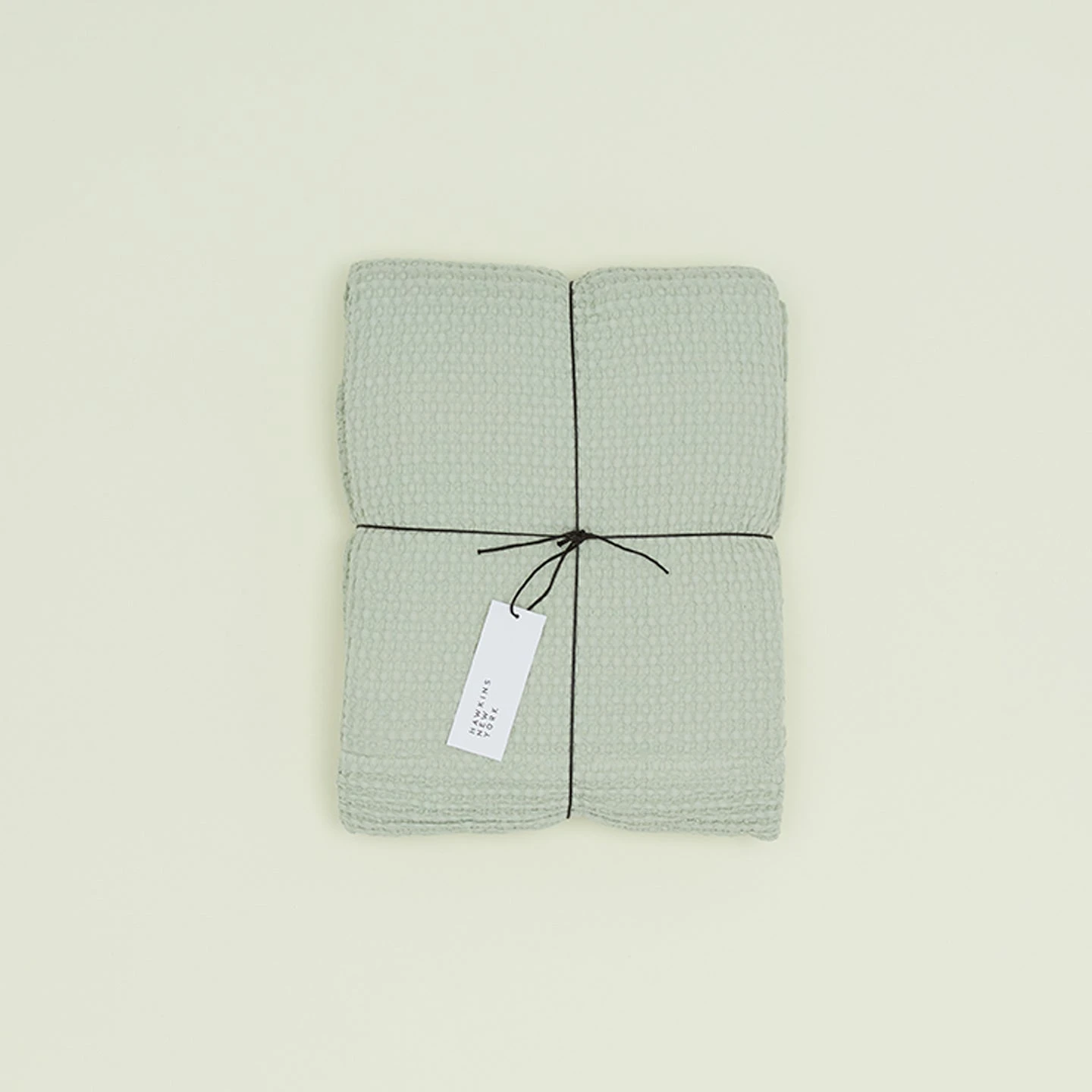 Simple Waffle Shower Curtain - Sage 1 Simple Waffle Shower Curtain - Sage