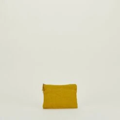Simple Linen Zipper Pouch - Mustard -Home Furnishing Store HNY.600.50.040.365