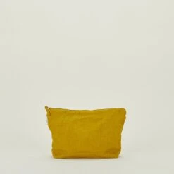 Simple Linen Zipper Pouch - Mustard -Home Furnishing Store HNY.600.50.041.365