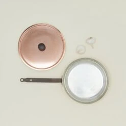 Copper Frying Pan With Lid -Home Furnishing Store NTF.500.70.020.CPR d2