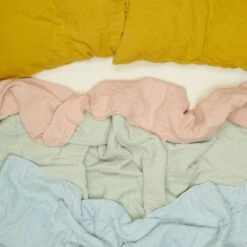 Simple Linen Flat Sheet - Blush -Home Furnishing Store SPRING 202110072 1 1