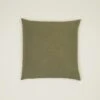 Simple Linen Euro Sham - Olive