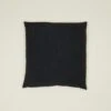 Simple Linen Euro Sham - Black