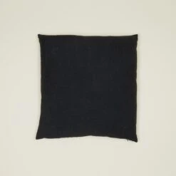 Simple Linen Euro Sham - Black