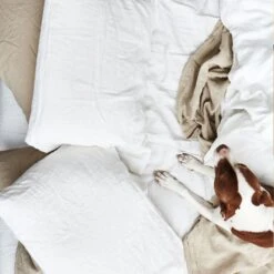 Simple Linen Duvet - Flax -Home Furnishing Store Simple Linen Bedding White Flax 1