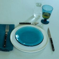 Glass Salad Plate - Peacock -Home Furnishing Store british colour standard assorted glassware dinnerware flatware tablecloth 6