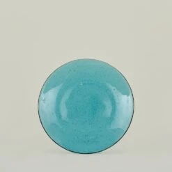 Glass Salad Plate - Peacock