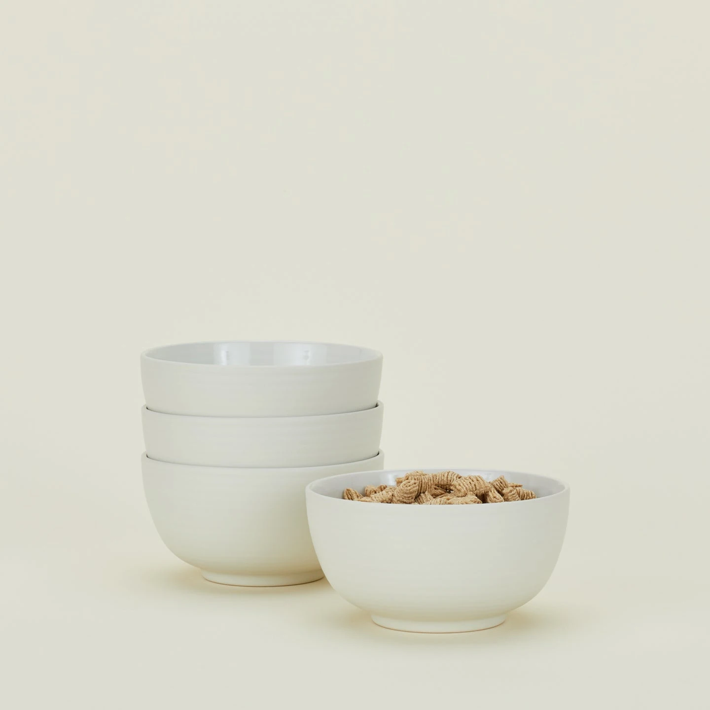 Essential Large Bowl, Set Of 4 - Bone 2 Essential Large Bowl, Set Of 4 - Bone - Image 2