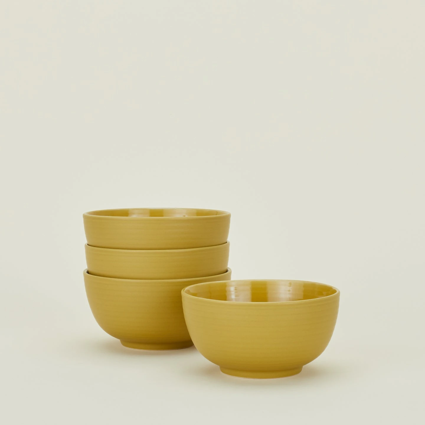 Essential Large Bowl, Set Of 4 - Mustard 2 Essential Large Bowl, Set Of 4 - Mustard - Image 2