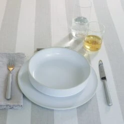 Modernist Low Bowl 7 Modernist Low Bowl -Home Furnishing Store modernist assorted glassware dinnerware flatware tablecloth 2