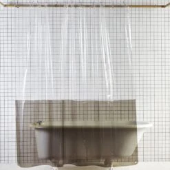 Sun Shower Orient Curtain - Clear/Dark Grey -Home Furnishing Store roomcleargrey