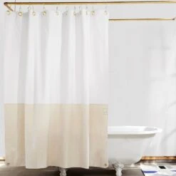 Orient Shower Curtain - White/Natural -Home Furnishing Store roomwhite.natty