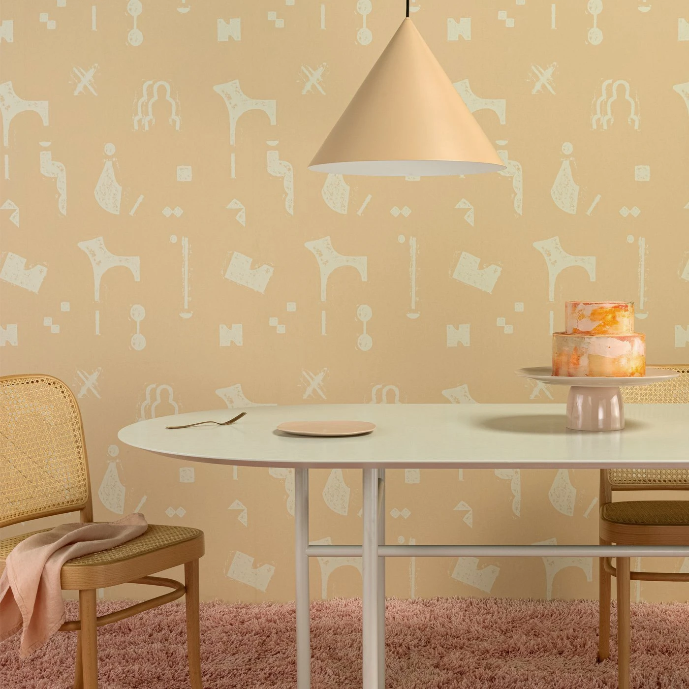 Rubbings Wallpaper - Eggshell 3 Rubbings Wallpaper - Eggshell - Image 3