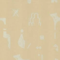 Rubbings Wallpaper - Eggshell