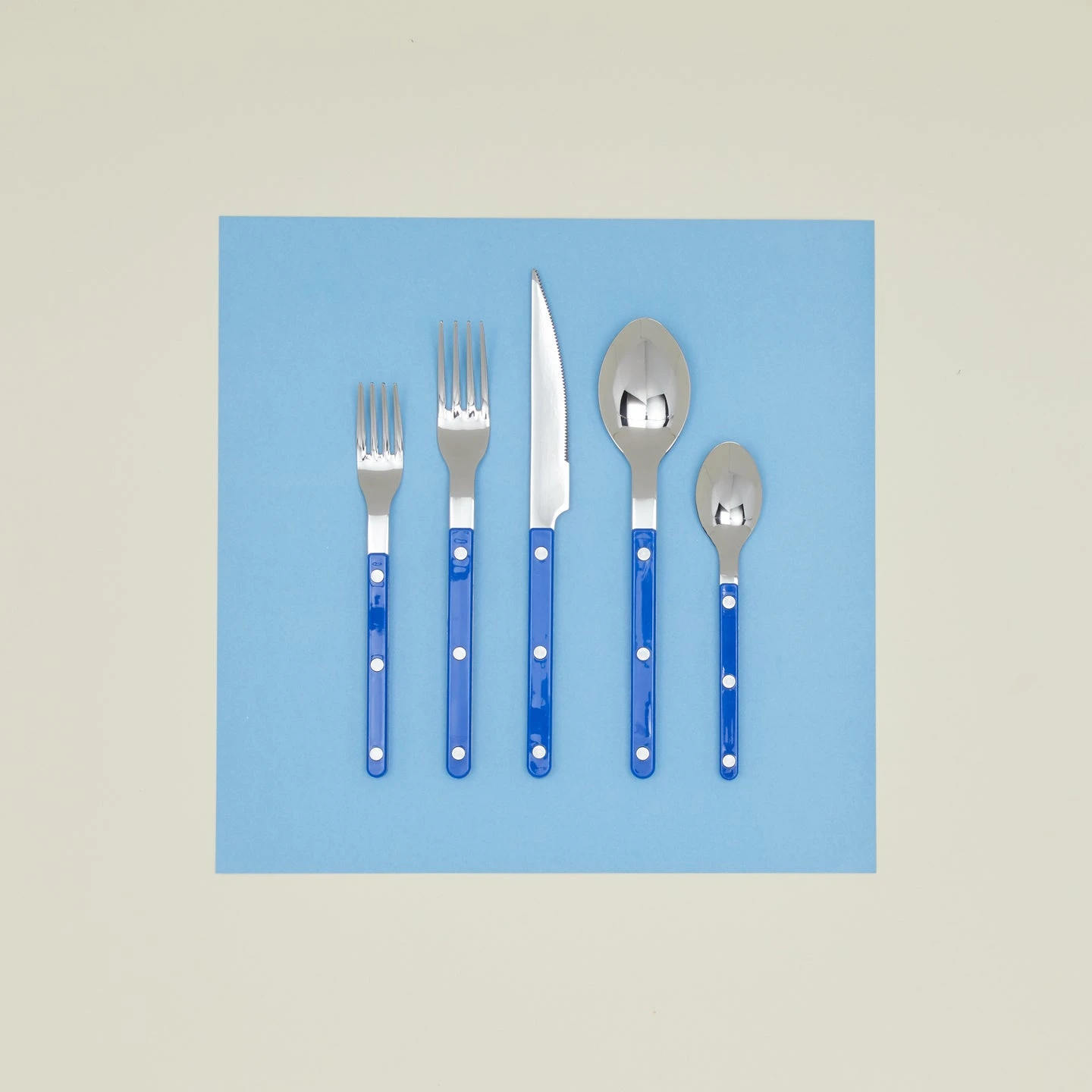 Sabre Bistrot Flatware - Lapis Blue 1 Sabre Bistrot Flatware - Lapis Blue
