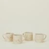 Splatterware Mug, Set Of 4 - Latte