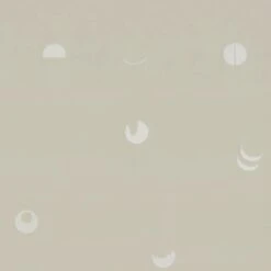 Spaced Moons Wallpaper - Linen