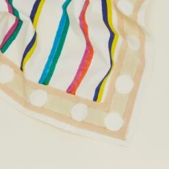 Block Printed Napkin - Block Printed Multi Stripe -Home Furnishing Store table multi block printed napkin detail TBL.500.50.003.MIX